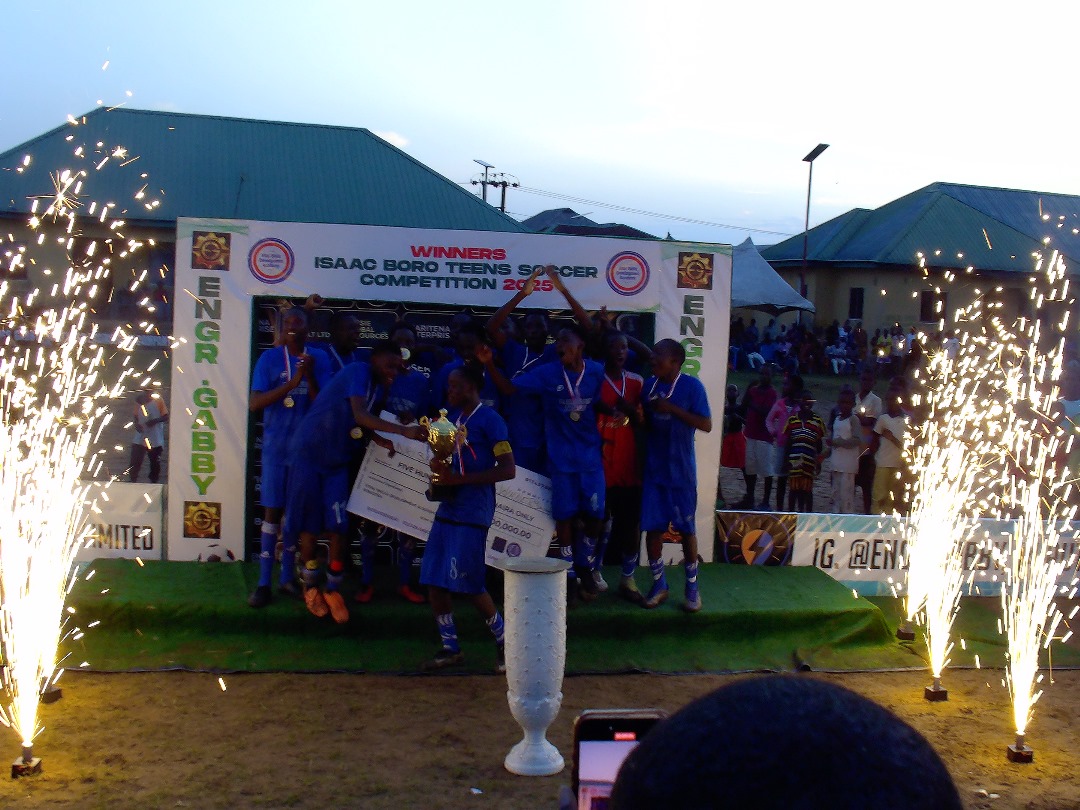 Champions lifting the trophy