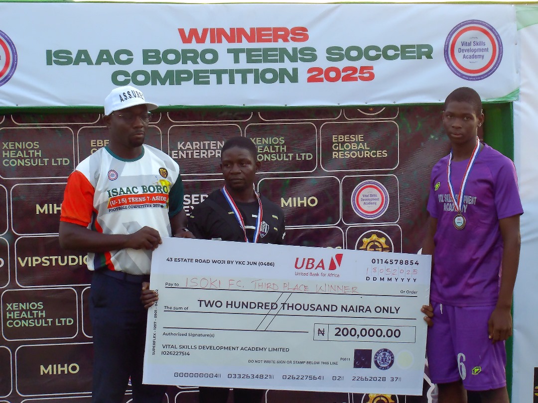 Individual award ceremony on stage